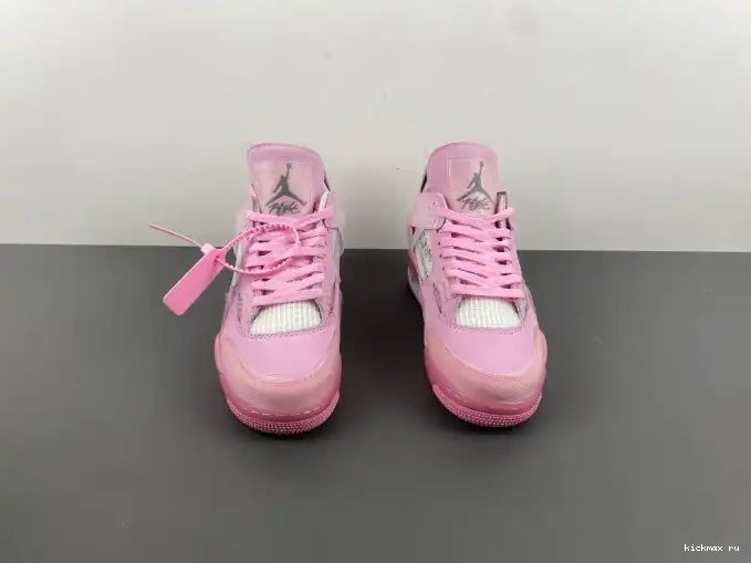 Cheap Kickmax X OFF-WHITE JORDAN PINK 4 0516